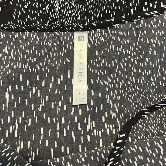 Fabletics Black & White Joel Constellation Print Black White Romper  Large - Picture 8 of 13